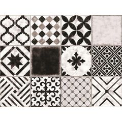 Porcelanato-Gabriella-Hidraulico-Black---White-PD20-306-Acetinado-20x20