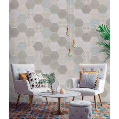 Porcelanato-Gabriella-Hexagonal-Tessuto-HX-502-TESS--Acetinado-17x195